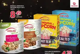 Selgros Popcorn do mikrofali Helio 3 x 90 g wybrane rodzaje oferta