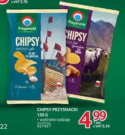 Selgros Chipsy Przysnacki 130g wybrane rodzaje oferta
