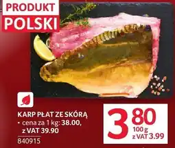 Selgros Karp płat ze skórą Selgros oferta