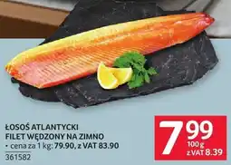 Selgros Łosoś atlantycki filet wędzony na zimno Selgros oferta