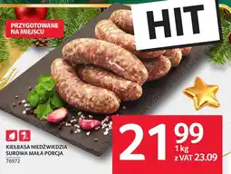 Selgros Kiełbasa niedźwiedzia surowa mała porcja Selgros oferta