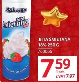 Selgros Śmietanka Bakoma UHT truskawkowa 18% oferta