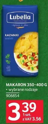 Selgros Makaron Lubella łazanki 350-400g oferta