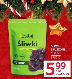 Selgros Śliwki suszone Bakal 100g oferta