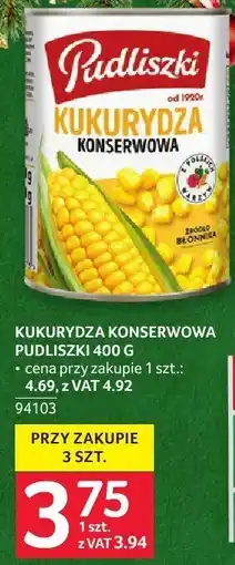 Selgros Kukurydza konserwowa Pudliszki 400g oferta
