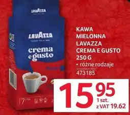 Selgros Kawa mielona Lavazza Crema e Gusto 250g oferta