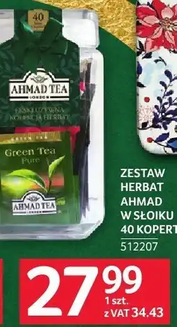 Selgros Zestaw herbat AHMAD w słoiku 40 kopert AHMAD TEA oferta