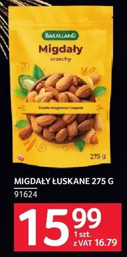 Selgros Migdały łuskane orzechowe 275 g Growers oferta