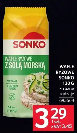 Selgros Wafle ryżowe Sonko 130 g różne rodzaje oferta