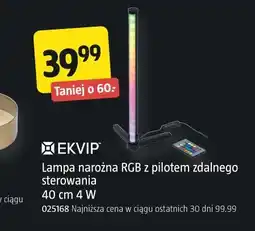 Jula Lampa narożna RGB z pilotem zdalnego sterowania 40 cm 4 W oferta