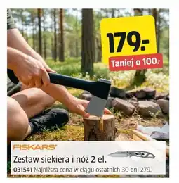 Jula Zestaw siekiera i nóż 2 el. (Fiskars) oferta
