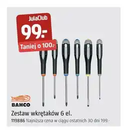 Jula Zestaw wkrętaków 6 el. (Bahco) oferta