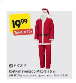 Jula Kostium Świętego Mikołaja 5 el oferta