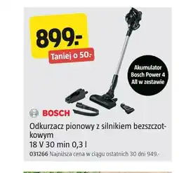 Jula BOSCH Odkurzacz pionowy z silnikiem bezszczotkowym 18 V 30 min 0,3 l oferta
