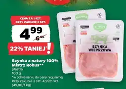 Netto Szynka z natury 100% Mistrz Rohus oferta