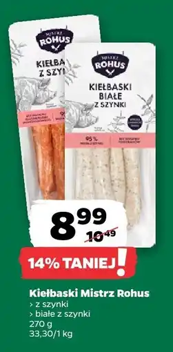Netto Kiełbaski Mistrz Rohus (z szynki, z szynki białe) oferta