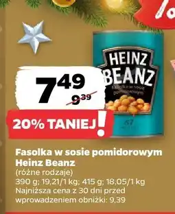 Netto Fasolka w sosie pomidorowym Heinz Beanz oferta