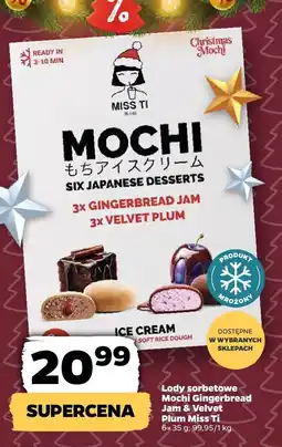 Netto Lody sorbetowe Mochi Gingerbread Jam & Velvet Plum Miss Ti oferta