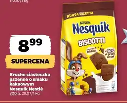 Netto Kruche ciasteczka piżenne o smaku kakaowym Nesquik Nestlé oferta