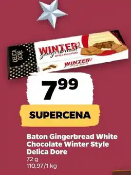 Netto Baton Gingerbread White Chocolate Winter Style Delica Dore oferta