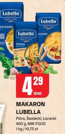 Chorten Makaron lubella pióra, świderki, łazanki MW FOOD oferta