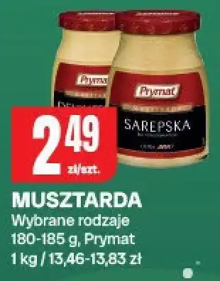 Musztarda Wybrane rodzaje 160-185 g, Prymat
