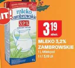 Chorten Mleko 3,2% Zambrowskie 1 l, Mlekpol oferta