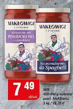 Chorten Sos pomidorowy Makłowicz i Synowie klasyczny pomidorowy z czosnkiem oferta