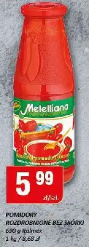 Chorten Pomidory rozdrobnione bez skórki Metelliana oferta