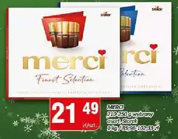Chorten Czekolada merci Finest Selection 250-400g oferta