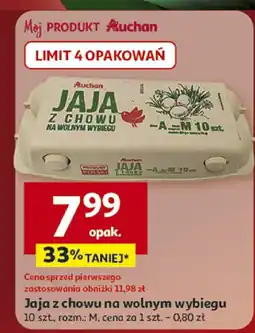 Auchan Jaja z chowu na wolnym wybiegu Auchan oferta