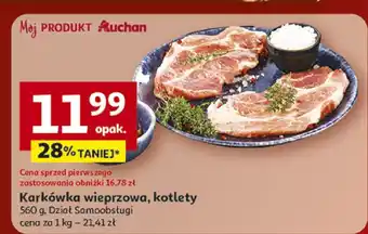 Karkówka wieprzowa, kotlety Dział Samoobsługi Auchan