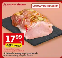 Auchan Schab wieprzowy w przyprawach, Dział Samoobsługi, receptura Auchan oferta