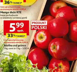 Auchan Jabłka red prince 2 kg Produkt Polski oferta