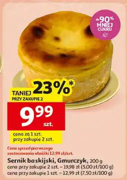 Auchan Sernik baskijski, Gmurczyk 200 g Auchan oferta