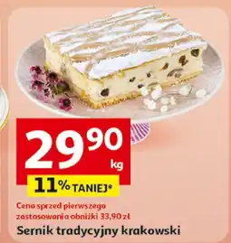 Auchan Sernik tradycyjny krakowski Auchan oferta
