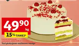 Auchan Tort pistacjowo-malinowo-mango Auchan oferta