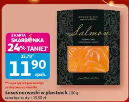 Auchan Łosoś norweski w plastrach, 100 g Auchan oferta