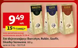 Auchan Ser dojrzewający: Bursztyn, Rubin, Szafir, Skarby Serowara, 180 g oferta