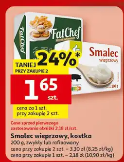 Auchan Smalec wieprzowy kostka zwykły lub rafinowany FatChef oferta