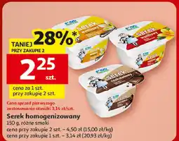Auchan Serek homogenizowany różne smaki Auchan oferta