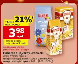 Auchan Makaron 5-jajeczny Czaniecki 250g wybrane rodzaje oferta
