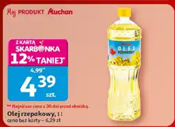 Auchan Olej rzepakowy Auchan 1l oferta