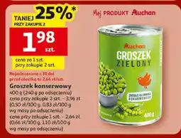 Auchan Groszek konserwowy Auchan oferta