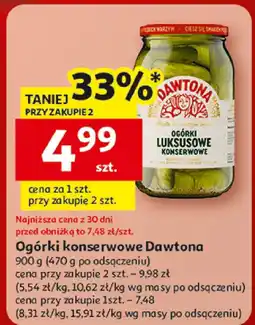 Auchan Ogórki konserwowe Dawtona oferta