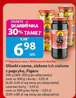Auchan Oliwki czarne, zielone lub zielone z papryką Auchan oferta