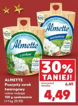 Kaufland Almette Puszysty serek twarogowy oferta