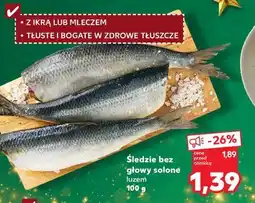 Kaufland Śledzie bez głowy solone, luzem oferta