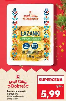 Kaufland Łazanki z kapustą i grzybami oferta