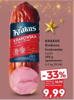 Kaufland Kiełbasa krakowska Krakus oferta